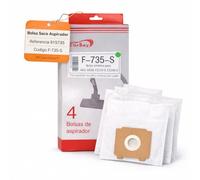 RO Linea Blanca ® Bolsa Saco Aspirador Sintetico 4 Unid Recambio Sustitucion 915735 Codigo F-735-S compatible con BOSCH AEG GR28 CE220-0 CE250-0 Alta Filtracion Cierre Higienico 5 Capas Pro XL