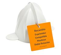 RO Linea Blanca ® Cono Exprimidor Compatible Con Moulinex Vitapress SS-192355 Doble Rotacion Apto Lavavajillas Recambio Original Repuesto PC300 PC302E BKB241 Exprimidor Cítricos