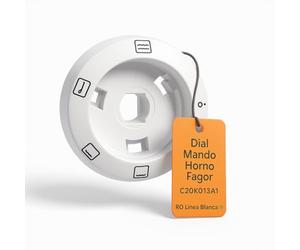 RO Linea Blanca ® Dial Mando Selector Horno compatible con Fagor Edesa Aspes C20K013A1 Blanco 5 Posiciones Diametro Exterior 53mm Interior 35mm Leva Frente Repuesto Modelos HF113B 2H112B 2HF11EB