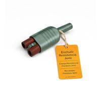 RO Linea Blanca ® Enchufe Metalico Resistencia Freidora compatible con Jemi 2099003 Sustituye 2099001 Clavija Hembra Recta 2 Polos 25A 400V Conexion Resistencia Segura Alta Temperatura Hosteleria