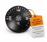 RO Linea Blanca ® Mando Termostato Freidora Negro TR-2 0-210C Diametro 42mm Eje 6x4.6mm Boton Control Temperatura Recambio Universal Compatible con Freidoras Industriales Domesticas Hosteleria Pro