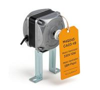 RO Linea Blanca ® Motor Ventilador Refrigeracion M4Q045-CA03-49 230V 10W 1300/1550 rpm 50/60Hz Longitud 43,5 mm 4 Pines Soporte Universal Eje 8 mm Compatible con EBM-PAPST Serie Q Para Botelleros