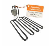 RO Linea Blanca ® Resistencia Freidora 3500W 230V Con Caja Conexion Tipo Enchufe Repuesto Inmersion Compatible con Jemi J6 N10 Serie 600 Medidas 355x195mm Tubo 8mm Calentamiento Rapido Hosteleria