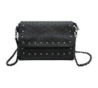 Ro Rox Mujeres Tachonado Cráneo Bolso Bandolera Punk Gótico Tachuelas PU Bolso (Vega - Calavera y tachuelas)
