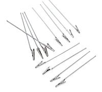 Roach Clip 12 Piezas Cocodrilo Oficina Memos Tarjetas Entrainment Daily Business Card Holder Cuerda de Alambre Cuerda de Alambre Clip Mensaje Titular Cocodrilo Clip Acero