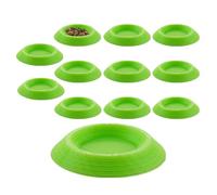 Roaches Feeder - 12 Piece Non Slip Terrarium Feeding Tray System, Escape Resistant Bowl Set, Stable Food Station For Springtails Millipedes Dwarf Invertebrates Habitat Use | Pet Care