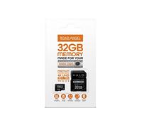 Road Angel, tarjeta SD de 32 GB para Dash Cams, adecuada para todo tipo de smartphones y artículos electrónicos, transferencia de clase 3, adaptador Micro SD - Negro