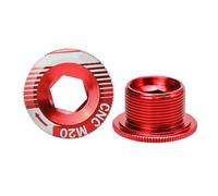 Road Bike Crankset Bolts - M20 Aluminum Alloy Fixing Screws for Mountain and Road Bicycles | Bracket Caps Compatible with M18, M19 Cranks, Cycling Hardware, Lightweight Replacement, Easy