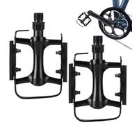 Road Bike Pedals, Set of 2 Flat Bike, No deslizante, 4,49 x 2,91 x 0,79 pulgadas, Foot Pegs, Sturdy Portable Cycling Accessories for Cleats, Mountain Touring Bikes Riders