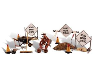 Road Crew Accessory Details O Scale Woodland Scenics (Importación USA)