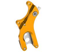 Road Disc Brake Conversion seating, Brake Fixed seating Adapter, Performance Aluminum Alloy Brake Converter for Cycling, to Install Disc Brake Upgrade Kit for Frame (Gold)