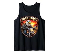 Road Legend Classic Moto American Patriotic Eagle Biker Camiseta sin Mangas