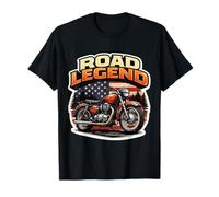 Road Legend Classic Motocicleta Motocicleta Biker American USA Camiseta