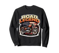Road Legend Classic Motocicleta Motocicleta Biker American USA Sudadera