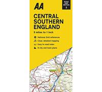 Road Map Central Southern England: 3 Miles to 1 Inch: 2 (Road Map Britain)