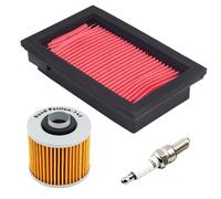 Road Passion 1*Filtro de Aire 5VK-E4451-00 & 1*Filtro de aceite & 1*Bujías de encendido Compatible con Yamaha XT660X Super XT660R MT-03 2006-2012