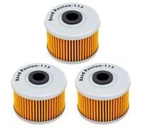 Road Passion 113 Filtro de aceite 15412-HM5-010 15412-HM5-A10 Compatible con Honda ATV ATC250 ATC350 TRX250 TRX300 TRX350 TRX400 TRX420 TRX450 TRX500 CBF125 VT125 XL125 CBF250 SXS500 SXS520 (3 piezas)