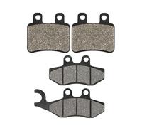 Road Passion Delantera & Traseras Pastillas de Freno Kit Compatible con DERBI Senda 125 / HONDA HM Italy CRE 50 / PEUGEOT Elyseo 125/150 Geopolis 125 250 400 / YAMAHA DT 50 X/SHERCO SM 0.5 1.25