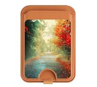 Road Through The Woods - Soporte magnético para tarjetas para iPhone 16, 15, 14, 13 Pro Max, multicolor