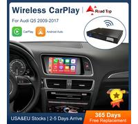 Road Top CarPlay inalámbrico Android Auto para Audi A4, A5, Q5, B9, 2009-2017, con funciones de reproducción de coche AirPlay Mirror Link CAR HAVE GPS MMI 3G