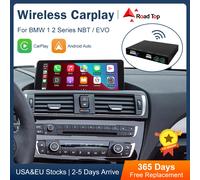 Road Top CarPlay inalámbrico para BMW, serie 1, 2, F20, F21, F22, F23, F45, 2011-2020, NBT EVO con funciones de reproducción de AirPlay Mirror Link CIC High With 6 PIN
