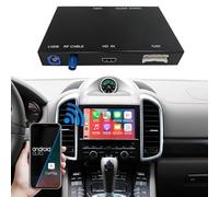 Road Top Inalámbrico Carplay Android Auto para Porsche con PCM 3.1, para Panamera/Macan/Cayenne/Boxster/911/Cayman 2010-2016 Año, Carplay Retrofit Kit Decodificador, Soporte Mirrorlink, Cámara