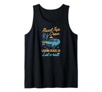Road Trip Crew Laguna Beach California Let's Roll Matching Camiseta sin Mangas