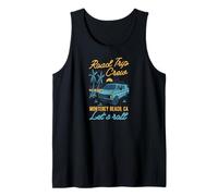 Road Trip Crew Monterey Beach California Let's Roll Matching Camiseta sin Mangas