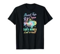 Road Trip Crew Santa Mónica Lets Roll Matching California Camiseta