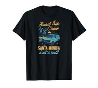 Road Trip Crew Santa Mónica Lets Roll Matching California Camiseta