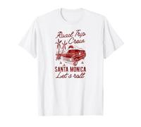 Road Trip Crew Santa Mónica Lets Roll Matching California Camiseta