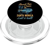Road Trip Crew Santa Mónica Lets Roll Matching California PopSockets PopGrip para MagSafe