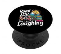 Road Trip Squad Lost But Laughing Diversión de Viajes - PopSockets PopGrip Adhesivo