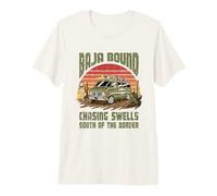 Road Trip & Surftrip por la Costa del Pacífico de Baja Camiseta Premium