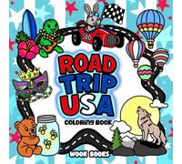 Road Trip USA Bold and Easy Coloring Book: Simple and Stress Free Coloring for Adults, Teens, and Kids celebrating the United States of America