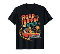 Road Trippin' In Style Vacaciones clásicas de verano Camiseta
