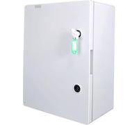 RoadEu - Armario eléctrico mural IP65 400x500x175mm - Caja estanca con puerta con llave, prensaestopas, guía DIN y placa metálica - Para instalaciones exteriores e industriales