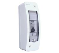 RoadEu - Caja cuadro electrico con Interruptor automático C16A 1P 230V - Ideal como distribuidor de pared para talleres, cobertizos o jardines.