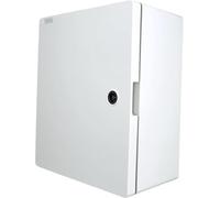 RoadEu - Caja de Conexiones eléctrica IP65 350x300x165mm - Envolvente con Puerta con Llave, Placa de Montaje y Carril DIN - Cuadro Mural para Uso Exterior e Industrial