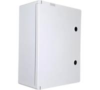 RoadEu - Caja de conexiones eléctrica IP65 400x300x165mm - Envolvente estanca con puerta con llave y placa de montaje - Cuadro de superficie para uso exterior e industrial