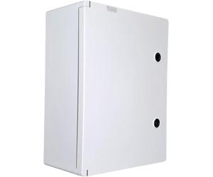 RoadEu - Caja de conexiones eléctrica IP65 400x300x165mm - Envolvente estanca con puerta con llave y placa de montaje - Cuadro de superficie para uso exterior e industrial