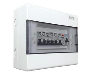 RoadEu - Cuadro eléctrico de la casa, totalmente cableado - Interruptor diferencial 40A, fusible automático B16A y B10A 4+2. Caja eléctrica para uso doméstico perfecta también en cobertizos o talleres