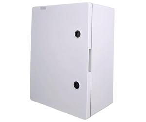 RoadEu - Cuadro eléctrico IP65 600x400x200mm - Caja de distribución mural impermeable con cerradura, prensaestopas, guía DIN y placa metálica - Para instalaciones técnicas y exteriores
