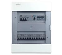 RoadEu - Interruptor automático completo con medidor - Interruptor automático Fi 40A 4P, B 16A, B 10A - Caja de distribución de superficie caja de fusibles con medidor de electricidad