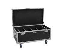 ROADINGER Flightcase 4 x AKKU Multiflood IP 8 x 10 W RGBW Wash CRMX with charging fu