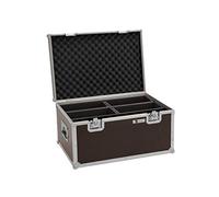 ROADINGER Flightcase 4 x LED 4/7c-12 silencioso slim spot