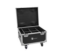 Roadinger Flightcase 4X Akku Ip Par 7 Qcl Wdmx con función de carga