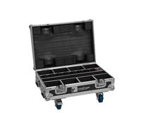 ROADINGER Flightcase - 8 baterías Mini IP UP-4 QCL Spot MK2 con función de carga | estuche
