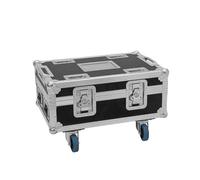 ROADINGER Flightcase BAS-1 8x SILENT PAR 6 QCL FLOOR - Baúl con ruedas giratorias, versión PRO