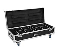 Roadinger UP-4 QuickDMX - Caja de transporte para 8 baterías UP-4 (con función de carga)
